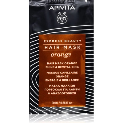 APIVITA Express Beauty Orange ревитализираща маска за коса 20ml