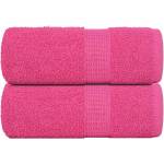 vidaXL Кърпи за гости FROGN 2 бр. Розови 30x50 см 360 г/м2 (137043)