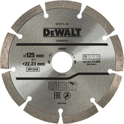 DeWALT Rezný kotúč segmentový 125 x 22,2 mm
