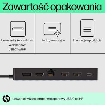 HP Universal USB-C Multiport Hub 50H98AA