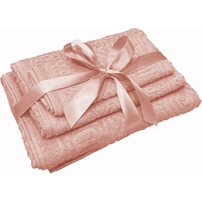 AGLIKA Сет от 3 памучни кърпи Aglika - Boho, розов (3800136733622)
