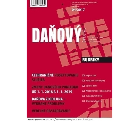 Daňový špeciál 4-2017