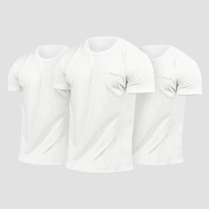 GymBeam Мъжки тениски TRN White L - 3pack