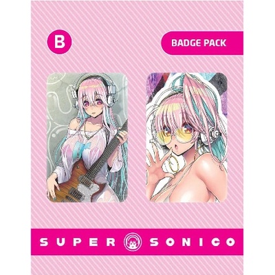 Sada odznáčků - Super Sonico Pin Badges 2-Pack Set B, POPB-PBBP11