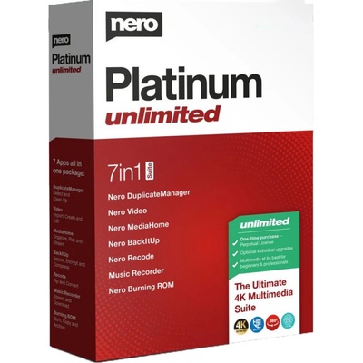 Nero Platinum Unlimited 2024 (1 zařízení / Lifetime) (EU) (Elektronická licence) – Zboží Živě