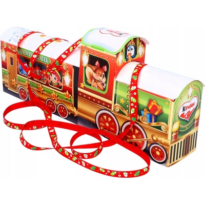 ADVENTNÝ KALENDÁR KINDER VLAK 3D MIKULÁŠ VIANOCE 2023 ROZKLADACÍ