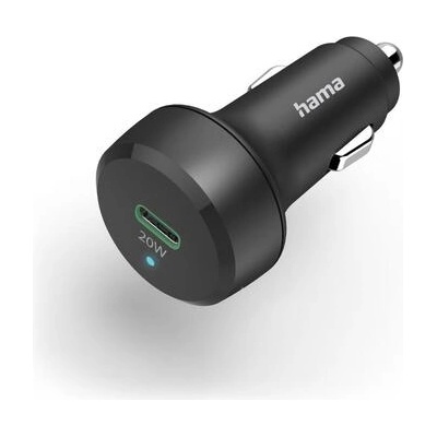 Hama Зарядно за кола Hama, 12-24V USB-C, PD/QC, 20W, USB-A, черно (HAMA-201637)