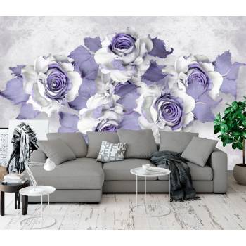 Image 1 of Art gift Фототапет лилави рози