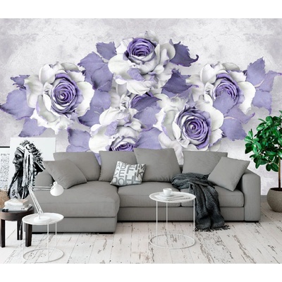 Фототапет лилави рози