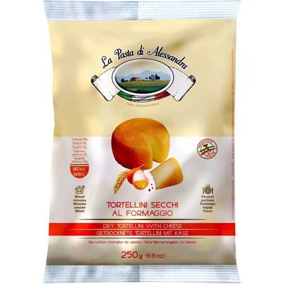 La Pasta di Alessandra Sušené vaječné semolínové tortellini plnené syrom 250 g