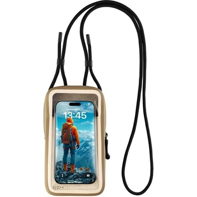 Fixed Dry Case vodeodolné puzdro na mobilný telefón z hypalonu s certifikáciou IPX8 hnedé FIXDR-CS-KH