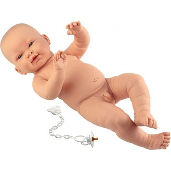 Llorens 45001 NEW BORN CHLAPEČEK realistická miminko bílé rasy s celovinylovým tělem 45 cm