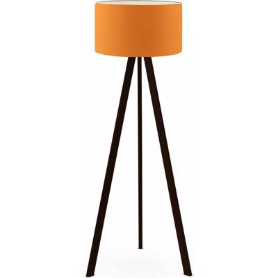 TopMebel Rosling Mdf/текстил/Pvc подова лампа в черен/оранжев цвят 38x21x140см