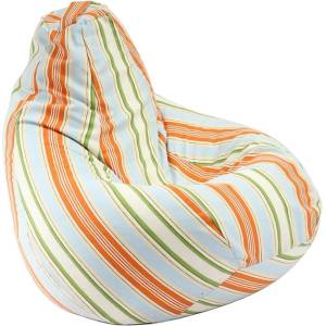 Pufrelax Пуф круша, 220л. , Nirvana Hobbit - Summer breeze, Перящ се калъф, Пълнеж от полистиролни перли, Гама Premium (PUF-G-NH-PT-SUB)