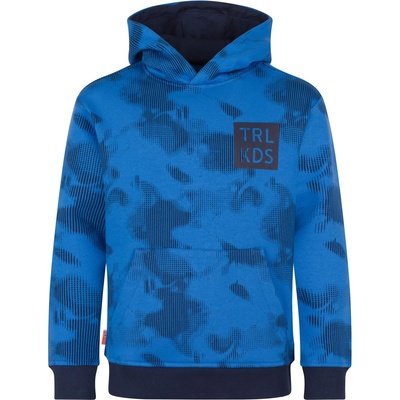 TROLLKIDS Детски суичър Trollkids Kid's Lifjell Sweater Hoodie - Medium Blue / Navy - размер 164 (EU) (704-6252-0418)