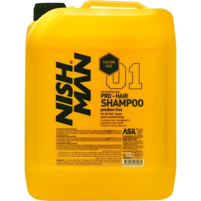 Nishman Pro-Hair šampon pro poškozené a suché vlasy 5000 ml