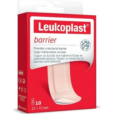 LEUKOPLAST BARRIER náplasť na rany, 22 x 72 mm (inov.2020/2021) 10 ks