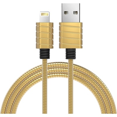 iWalk Кабел iWALK CST016I-017, от USB-A(м) към Lightning(м), 1m, златист (CST016I-017 Gold)