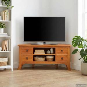 vidaXL ТВ шкаф Естествен 100 x 40, 5 x 46 см Масивно махагоново дърво (42009935)