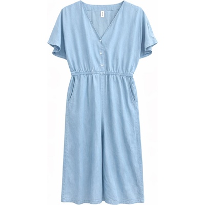 Mazine Дамски гащеризон Mazine Women's Wide Leg Tencel Jumpsuit - Light Blue Wash (102-5335-0212)