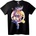 NOONEBRAND Тениска аниме воин момиче - 7XL, Black