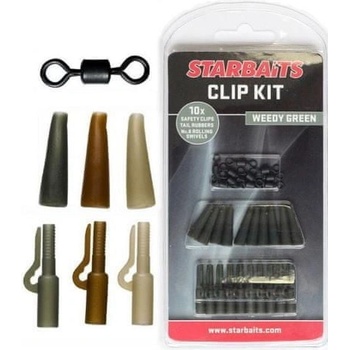 Starbaits Set Záves Na Olovo Clip Kit 10ks Hnedá