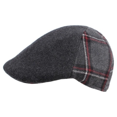 Мъжки каскет HatYou CP2482, Сив/Червено каре