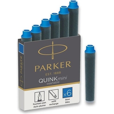 Parker 1502/0150409 inkoustové mini bombičky modré 6 ks