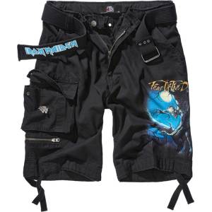 BRANDIT мъжки къси панталони Iron Maiden - FOTD - BRANDIT - 61053-черни