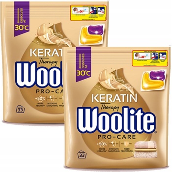 Woolite Univerzálne kapsule na pranie 2 x 33 PD