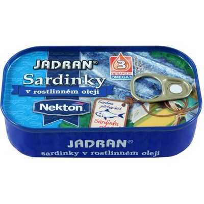 Jadran sardinky v rostlinném oleji, 125 g