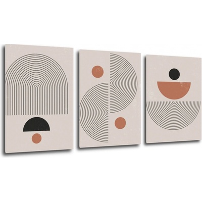 Impresi Obraz Abstraktný set skandinávský - 150 x 70 cm (3 dielny)