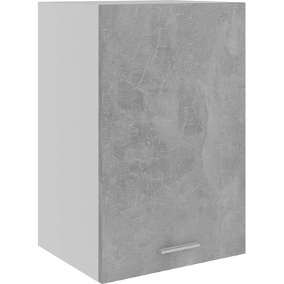 vidaXL Висящ шкаф, бетонно сив, 39, 5x31x60 см, ПДЧ (801256)