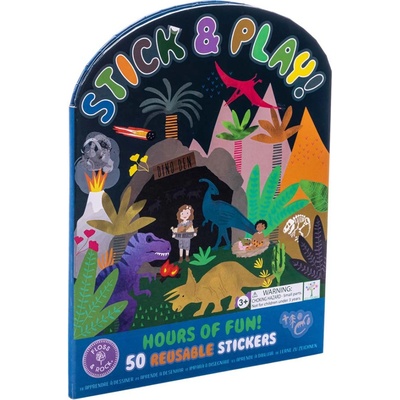 Floss&Rock Zošit s nálepkami Dinosaurus