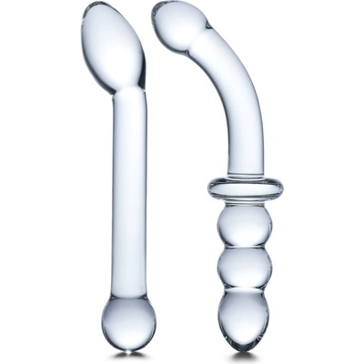 Glas G-Spot Pleasure Glass Dildo Set 2 pcs