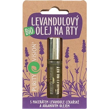 PURITY VISION Bio лавандулово масло за устни 10 мл