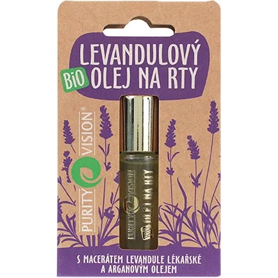 PURITY VISION Bio лавандулово масло за устни 10 мл