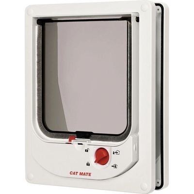Cat Mate 4-way Cat-Flap dvířka magnetická bílá 19,5 x 24,2 cm – Zboží Mobilmania