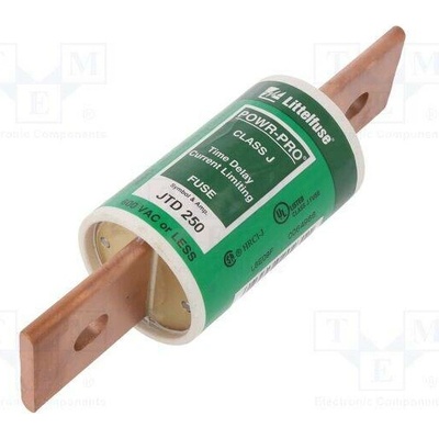 LITTELFUSE 0JTD250.X Pojistka: tavná; průmyslová; 250A; 600VAC; 500VDC; zpožděná; JTD