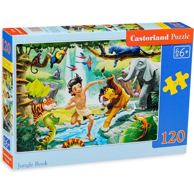 Castorland Пъзел Castorland от 120 части - Игра в джунглата (B-13487-1)