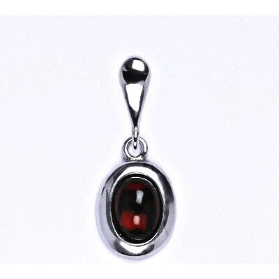 Čištín Zlatý přívěsek přírodní Granát bílé i žluté zlato P 1354