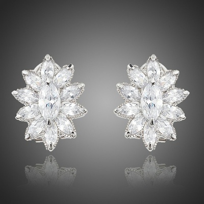 Francesca Petrucci náušnice Swarovski Elements Déborah E0236 bílá/čirá
