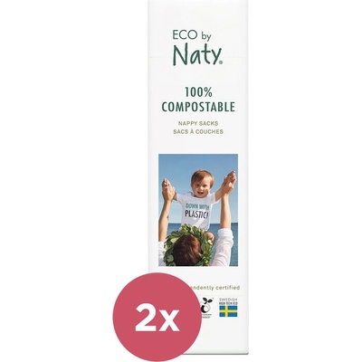 Naty Nature Babycare 2x Eco by naty Sáčky na použité pleny 50 ks