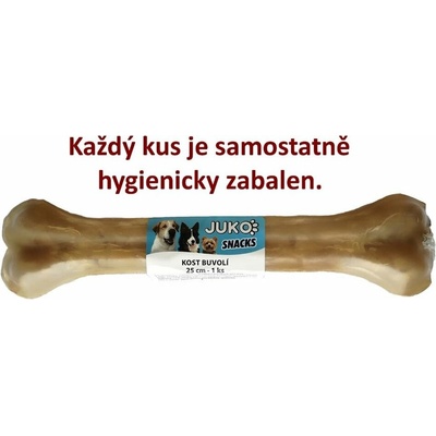JUKO Kost z byvola Snacks 25 cm 1 ks