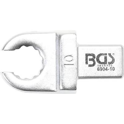 BGS Technic Otevřený očkový klíč 10 mm, nástrčný s upínáním 9 x 12 mm BGS 6904-10