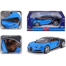 BburagoPlus Bugatti Chiron deep modrá modrá 1:18