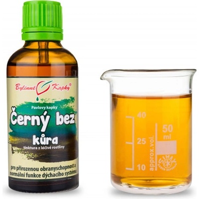 Bylinné kapky Čierny bez kôra bylinné kvapky tinktúra 50 ml