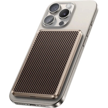 Benks Преносима външна батерия с USB-C порт и безжично зареждане с MagSafe - Benks ArmorGo Tint Gold Magnetic Wireless Power Bank 5000 mAh 15W (златист) (MP15)