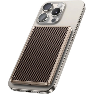 Benks Преносима външна батерия с USB-C порт и безжично зареждане с MagSafe - Benks ArmorGo Tint Gold Magnetic Wireless Power Bank 5000 mAh 15W (златист) (MP15)