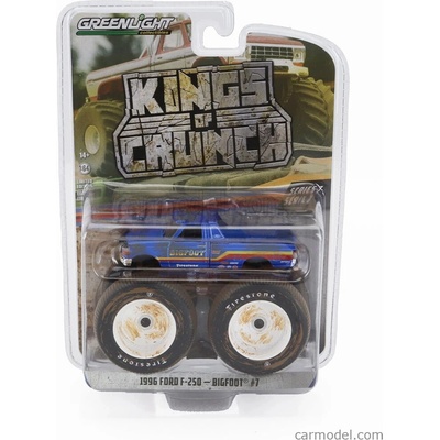 Greenlight Ford usa F-250 Bigfoot Monster 1996 modrá 1:64